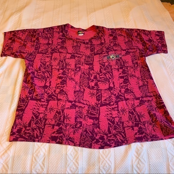 Vintage Pipeline Pink and Purple Single Stitch Crew Neck‎ T Shirt Size XXL - Picture 4 of 6